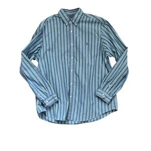 Polo Ralph Lauren Men's Classic Striped Button Down‎ Oxford Flesh Pony Shirt XXL
